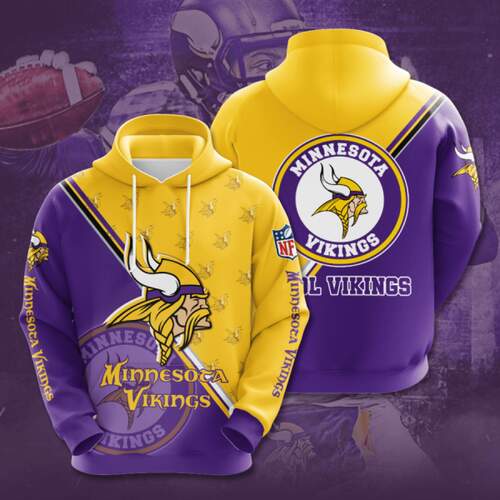 Amazon Sports Team Minnesota Vikings Nfl Hoodie 3D