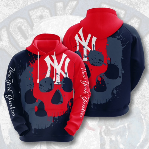 Amazon Sports Team New York Yankees Skull Hoodie 3D 6 Amazon Sports Team New York Yankees Skull Hoodie 3D