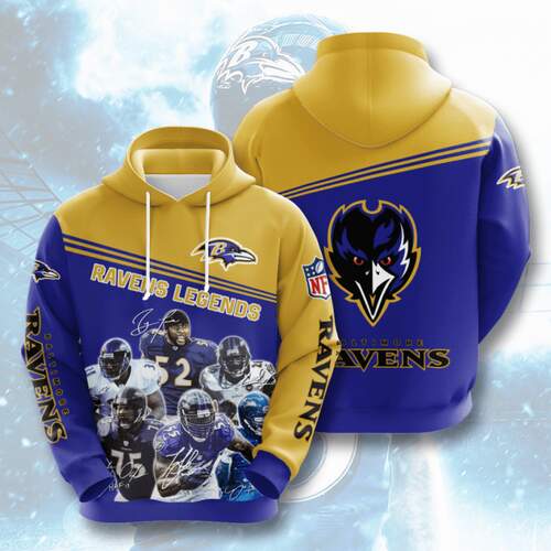 Amazon Sports Team Nfl Baltimore Ravens Hoodie 3D