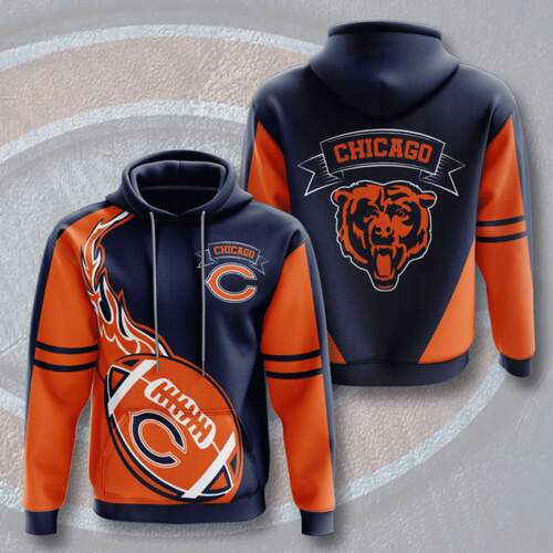 Amazon Sports Team Nfl Chicago Bears Hoodie 3D 7 Amazon Sports Team Nfl Chicago Bears Hoodie 3D