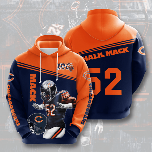 Amazon Sports Team Nfl Chicago Bears Hoodie 3D 8 Amazon Sports Team Nfl Chicago Bears Hoodie 3D