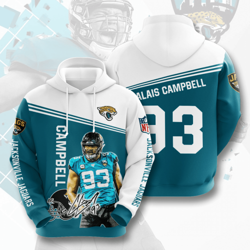 Amazon Sports Team Nfl Jacksonville Jaguars Hoodie 3D