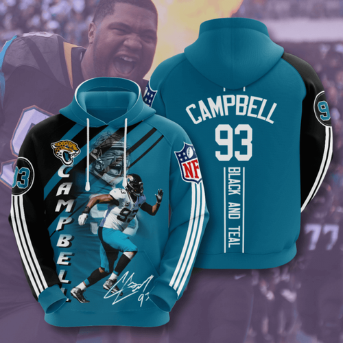 Amazon Sports Team Nfl Jacksonville Jaguars Hoodie 3D