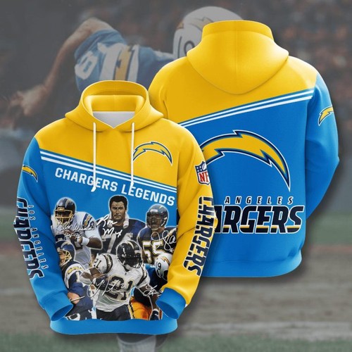 Amazon Sports Team Nfl Los Angeles Chargers Hoodie 3D