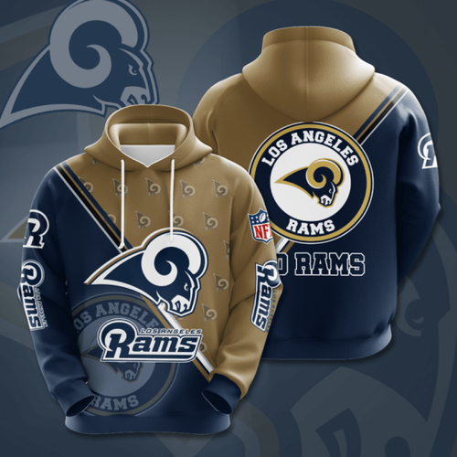 Amazon Sports Team Nfl Los Angeles Rams Hoodie 3D