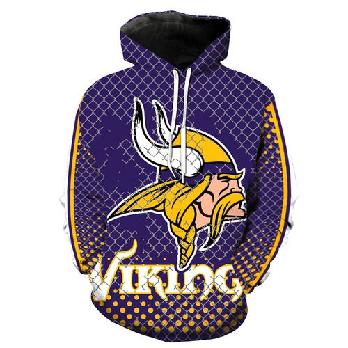 Amazon Sports Team Nfl Minnesota Vikings Hoodie 3D