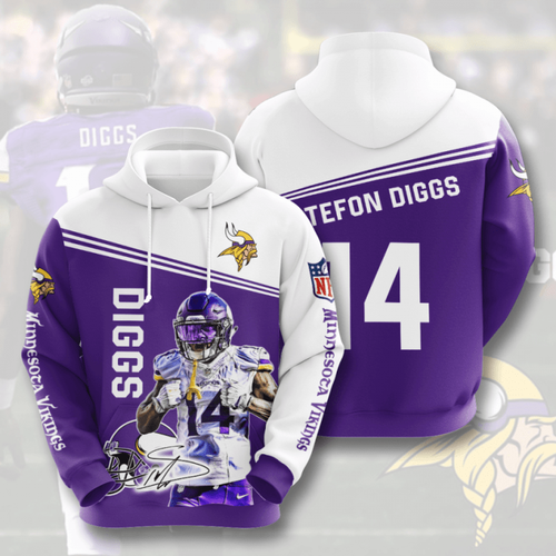 Amazon Sports Team Nfl Minnesota Vikings Hoodie 3D 5 Amazon Sports Team Nfl Minnesota Vikings Hoodie 3D