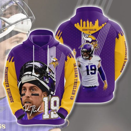 Amazon Sports Team Nfl Minnesota Vikings Hoodie 3D