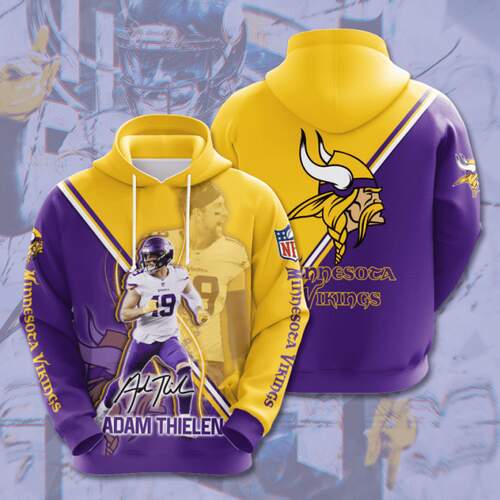 Amazon Sports Team Nfl Minnesota Vikings Hoodie 3D