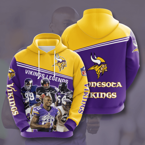 Amazon Sports Team Nfl Minnesota Vikings Hoodie 3D