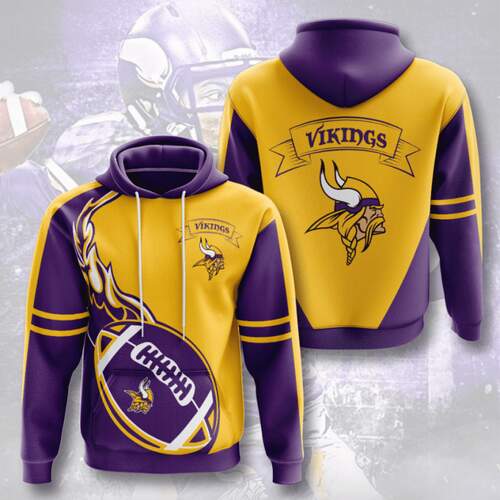 Amazon Sports Team Nfl Minnesota Vikings Hoodie 3D
