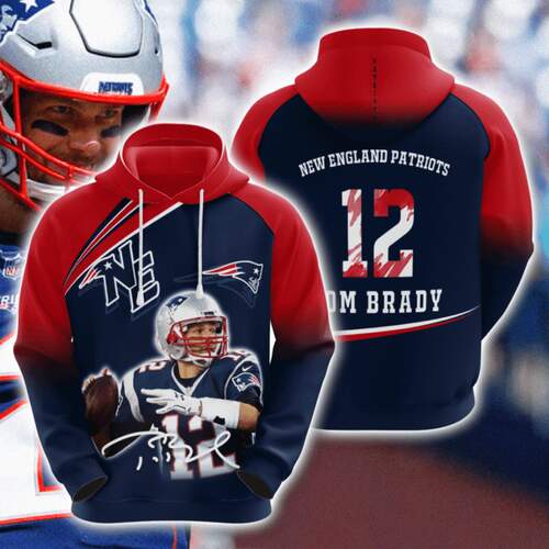 Amazon Sports Team Nfl New England Patriots Hoodie 3D