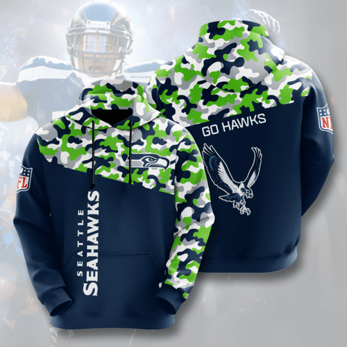 Amazon Sports Team Nfl Seattle Seahawks Hoodie 3D