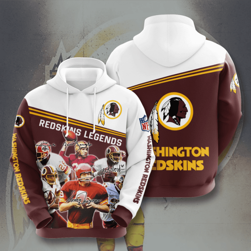 Amazon Sports Team Nfl Washington Redskins Hoodie 3D
