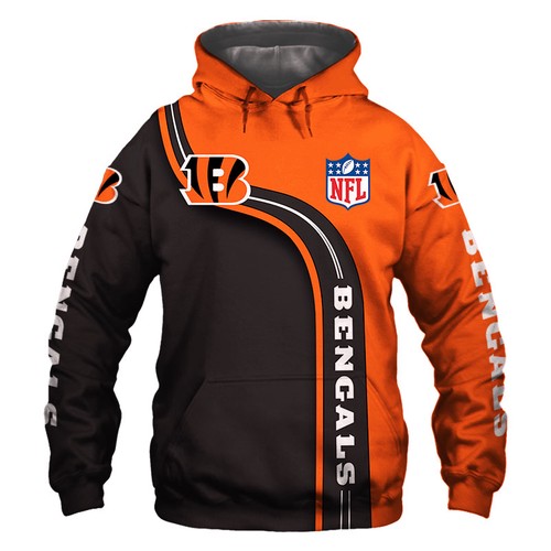 Amazon Sports Team Official Nfl Cincinnati Bengals Hoodie 3D