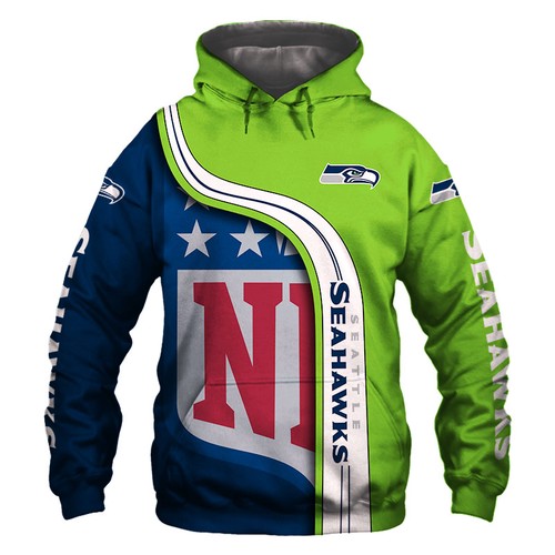 Amazon Sports Team Official Nfl Seattle Seahawks Hoodie 3D