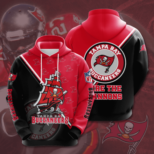 Amazon Sports Team Official Nfl Tampa Bay Buccaneers Hoodie 3D