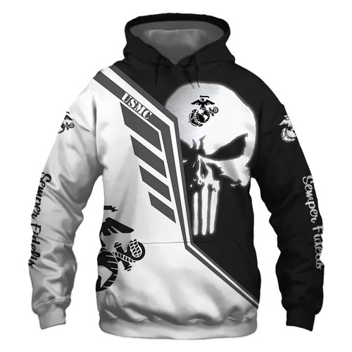 Amazon Sports Team Official U.s Marines Hoodie 3D 2 Amazon Sports Team Official U.s Marines Hoodie 3D