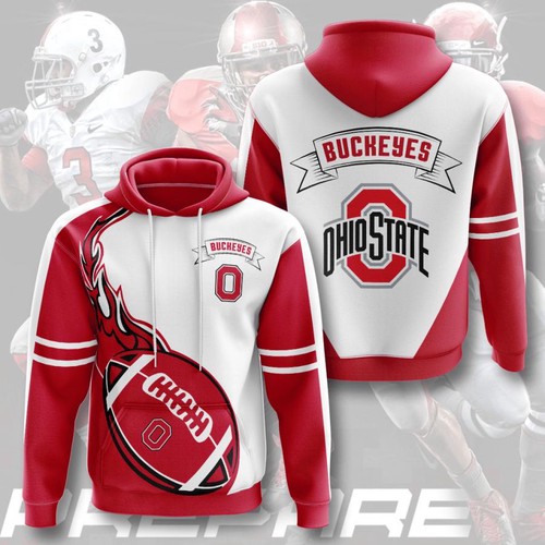 Amazon Sports Team Ohio State Buckeyes Hoodie 3D