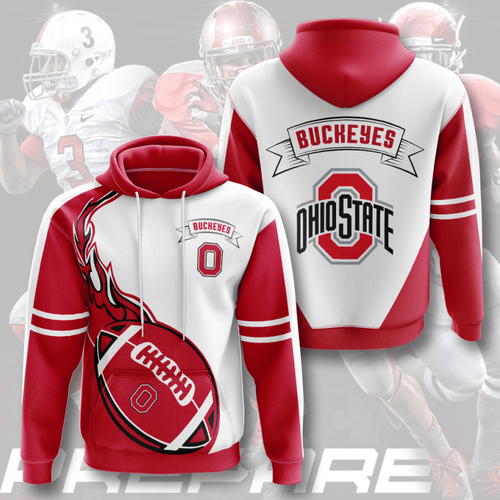 Amazon Sports Team Ohio State Buckeyes Hoodie 3D 2 Amazon Sports Team Ohio State Buckeyes Hoodie 3D
