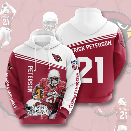 Amazon Sports Team Patrick Peterson Arizona Cardinals Hoodie 3D