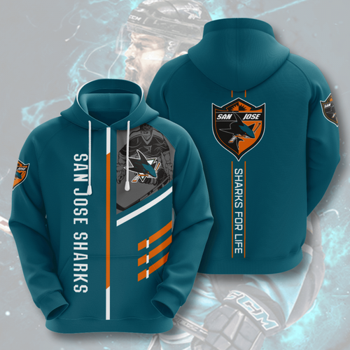 Amazon Sports Team San Jose Sharks Hoodie 3D