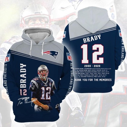 Amazon Sports Team Tom Brady Hoodie 3D 9 Amazon Sports Team Tom Brady Hoodie 3D