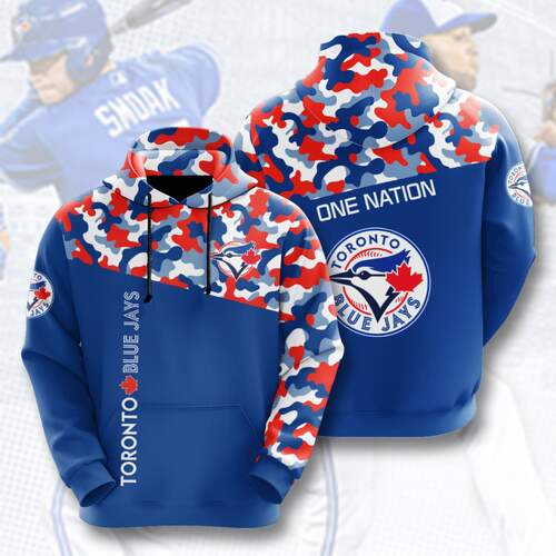 Amazon Sports Team Toronto Blue Jays Camo Hoodie 3D