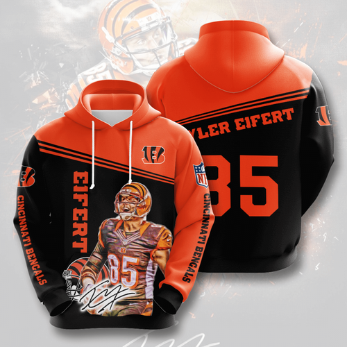 Amazon Sports Team Tyler Eifert Cincinnati Bengals Hoodie 3D
