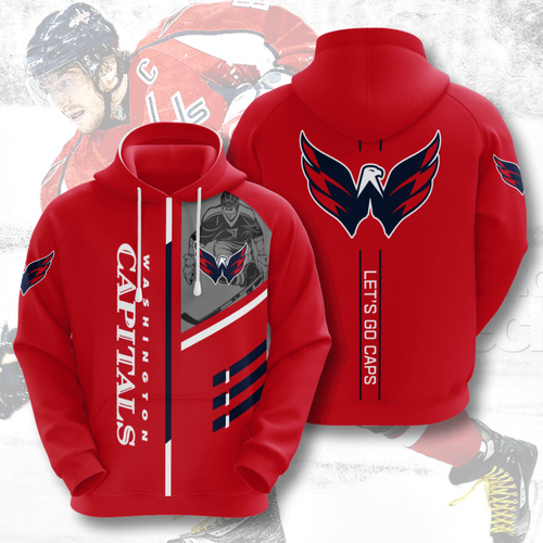 Amazon Sports Team Washington Capitals Hoodie 3D