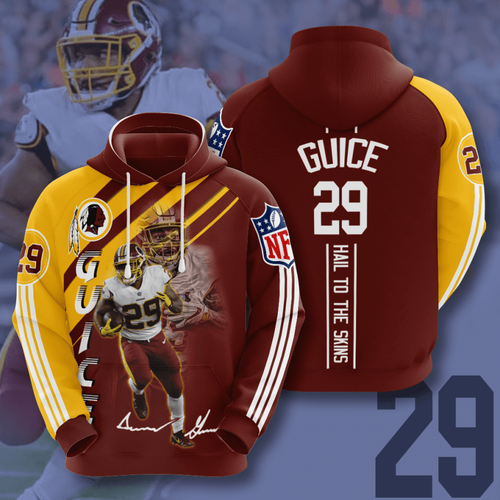 Amazon Sports Team Washington Redskins Nfl Brown Hoodie 3D 5 Amazon Sports Team Washington Redskins Nfl Brown Hoodie 3D