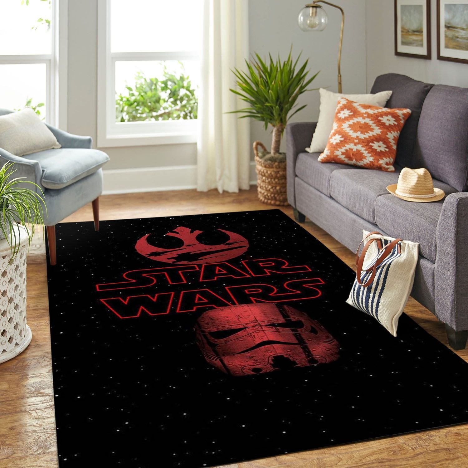 Amazon Star War Symbol Living Room Area Rug