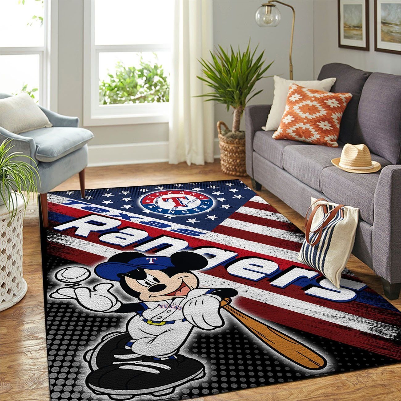 Amazon Texas Rangers Living Room Area Rug