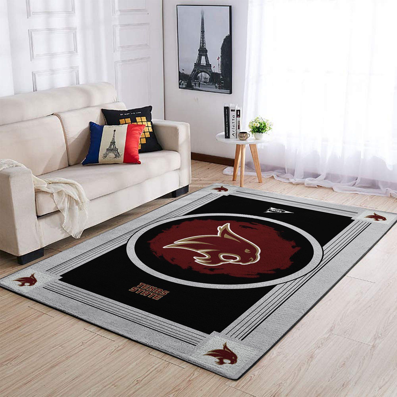 Amazon Texas State Bobcats Living Room Area Rug