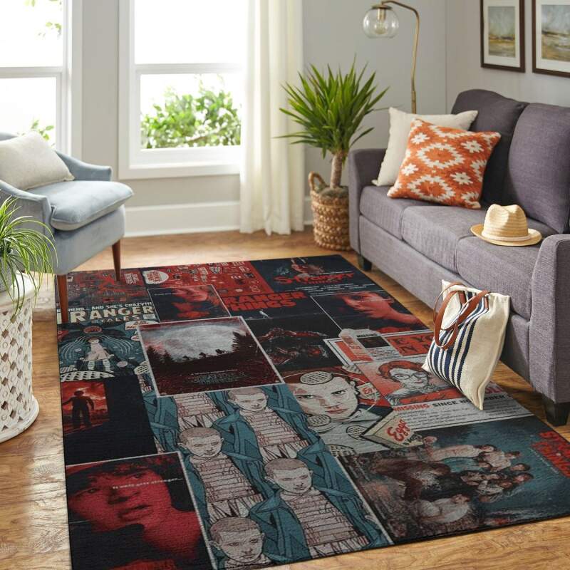 Amazon The Stranger Things- Netflix Teen Movie Living Room Area Rug