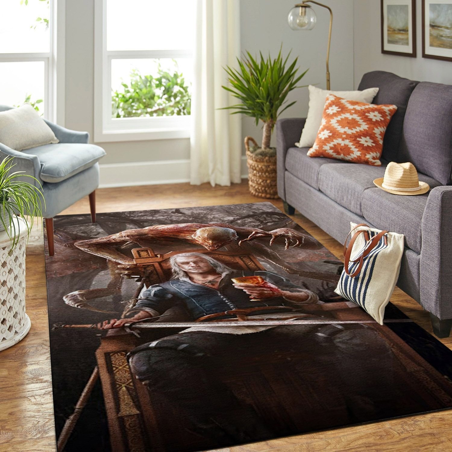 Amazon The Witcher Geralt Netflix Movie Living Room Area Rug 4 Amazon The Witcher Geralt Netflix Movie Living Room Area Rug