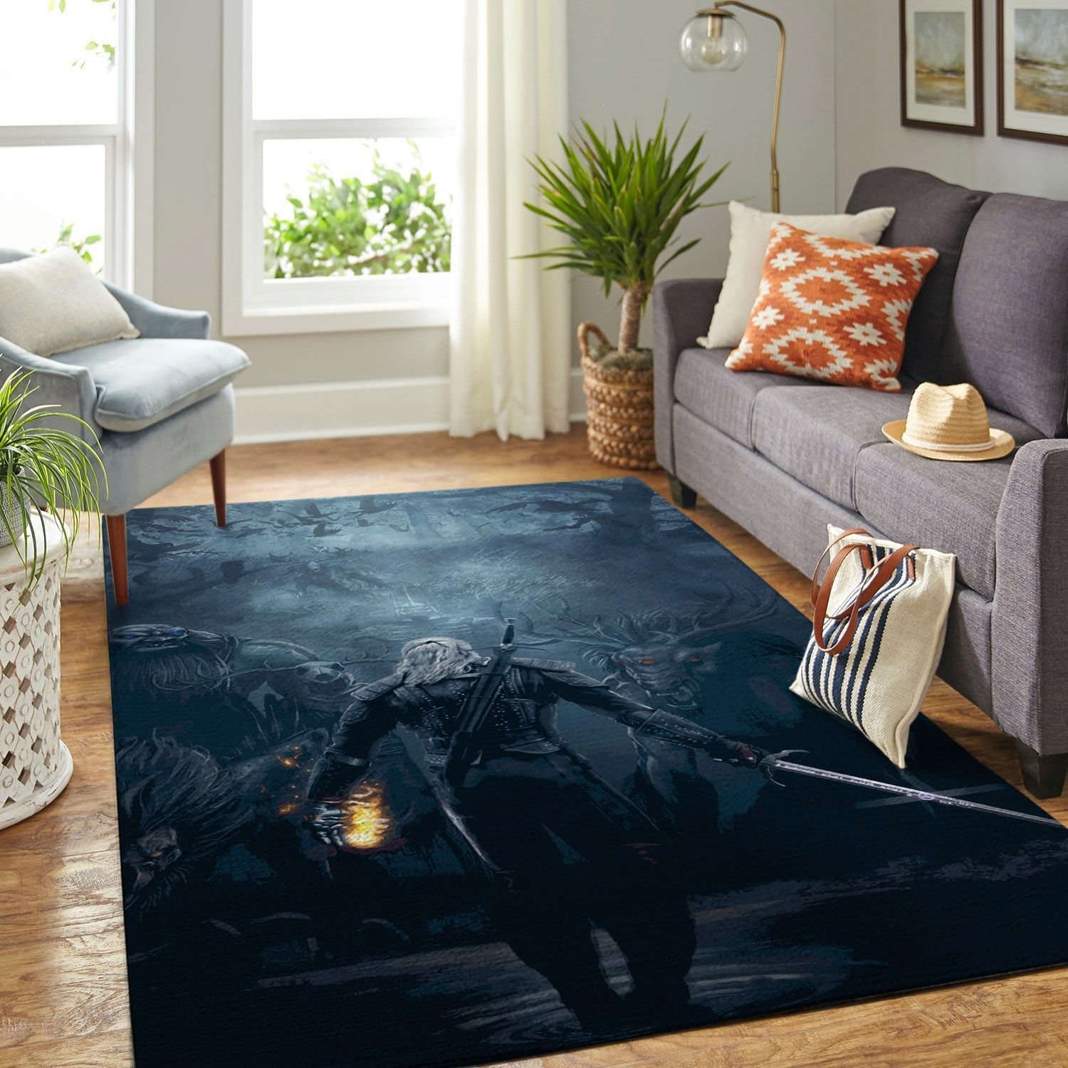 Amazon The Witcher Geralt Netflix Movie Living Room Area Rug