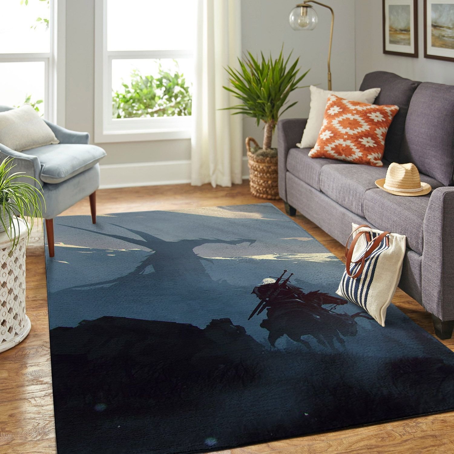 Amazon The Witcher Geralt Netflix Movie Living Room Area Rug 3 Amazon The Witcher Geralt Netflix Movie Living Room Area Rug