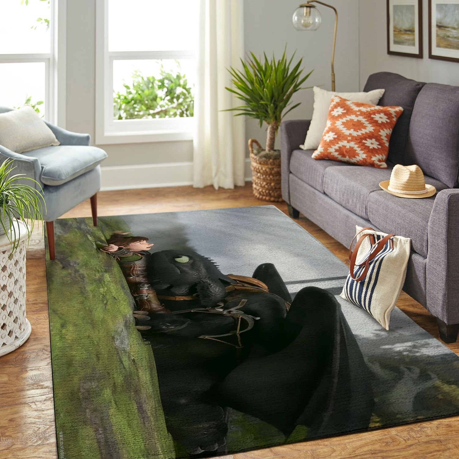 Amazon Toothless And Hiccup Living Room Area Rug 1 Amazon Toothless And Hiccup Living Room Area Rug