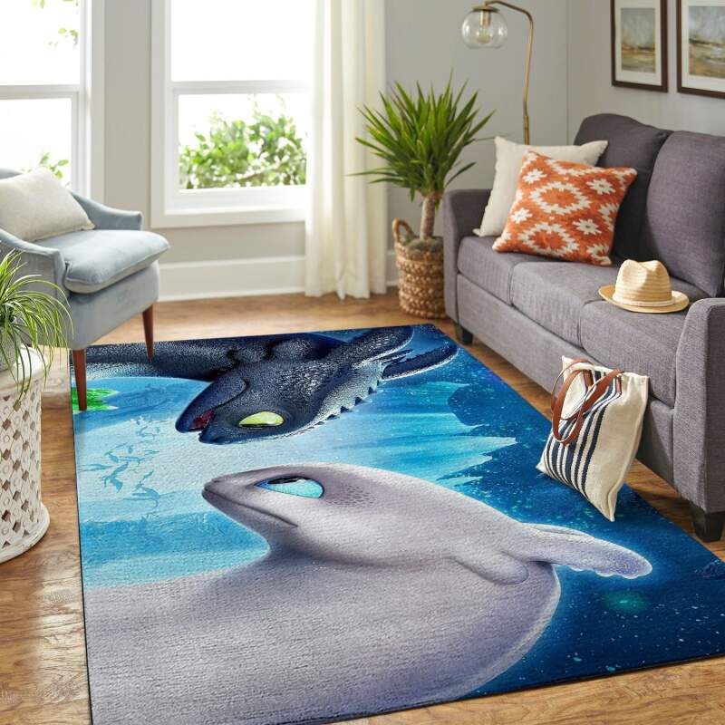 Amazon Toothless And Hiccup Living Room Area Rug