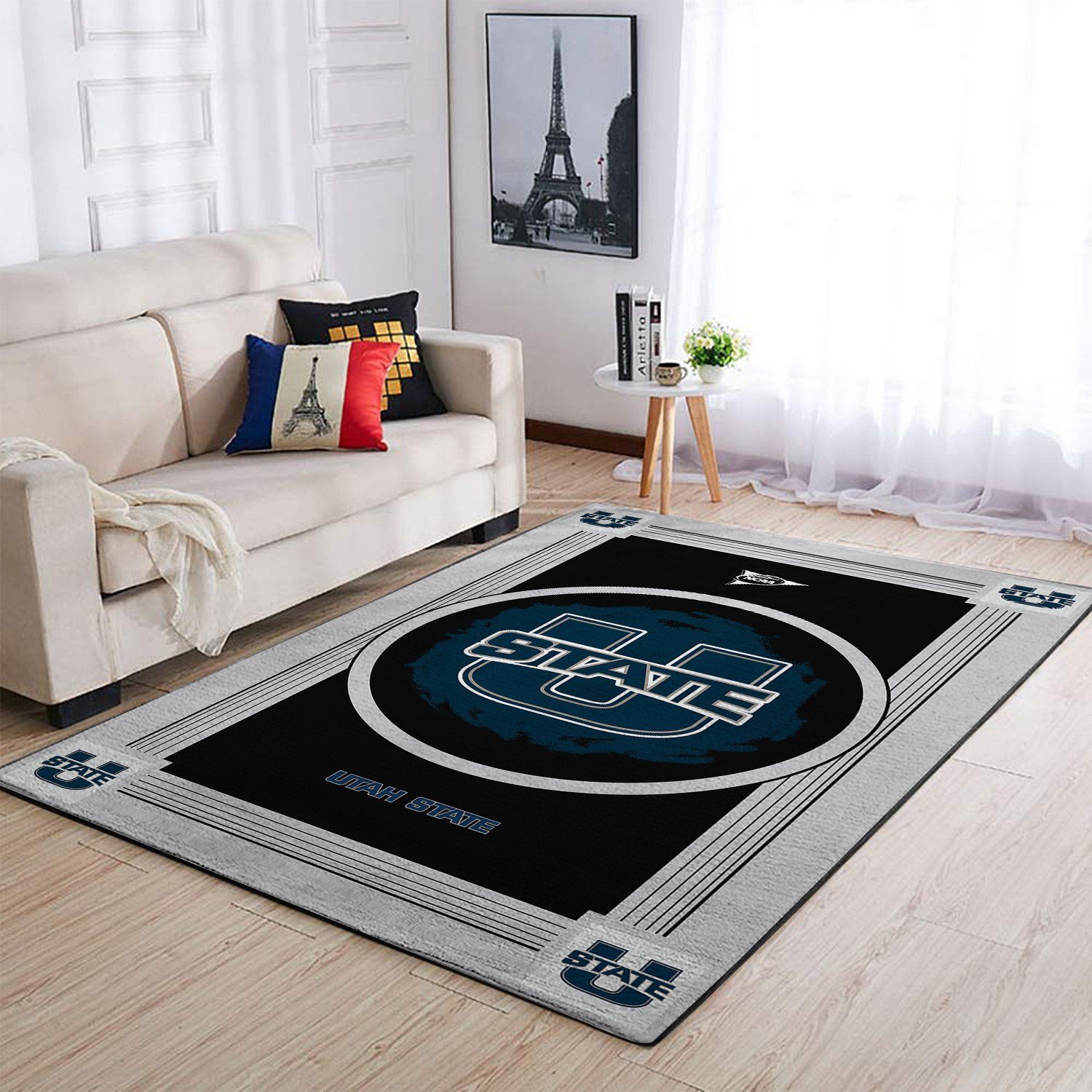 Amazon Utah State Aggies Living Room Area Rug