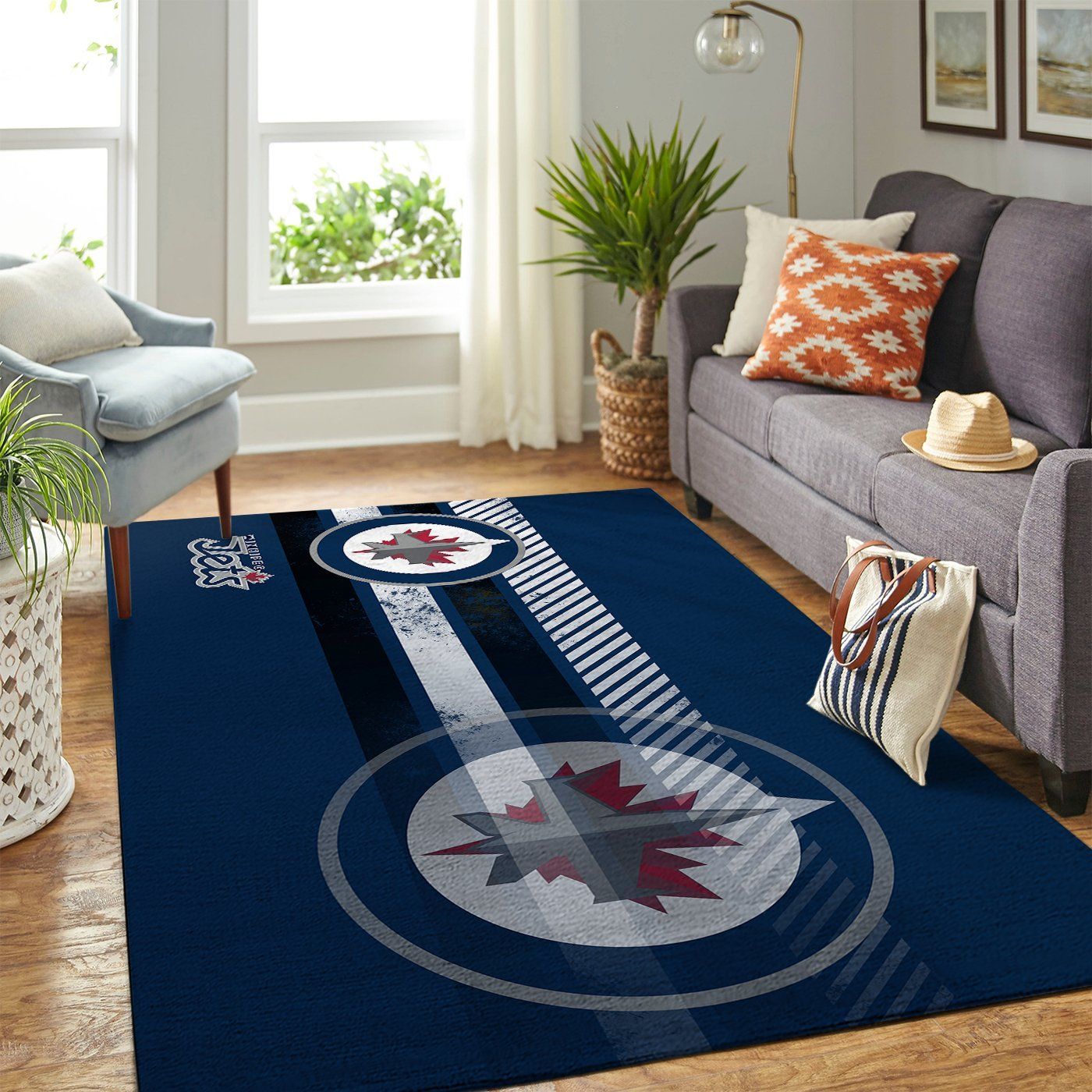 Amazon Winnipeg Jets Living Room Area Rug