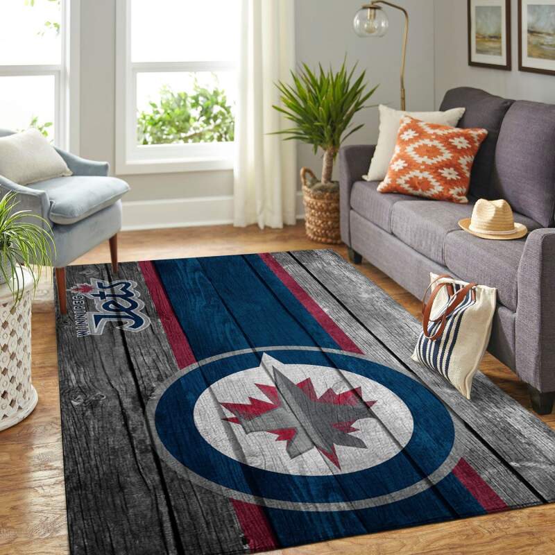 Amazon Winnipeg Jets Living Room Area Rug