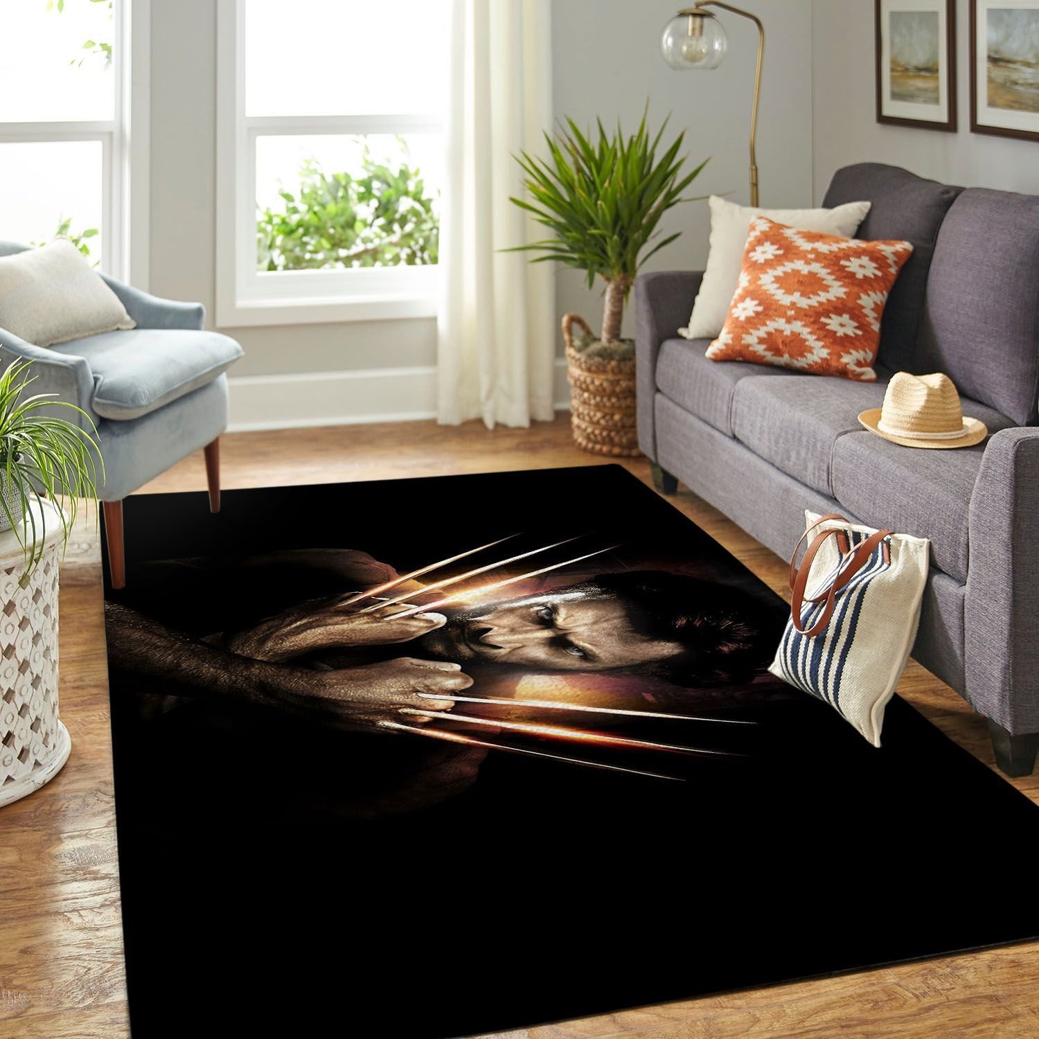Amazon Wolverine Xmen Living Room Area Rug
