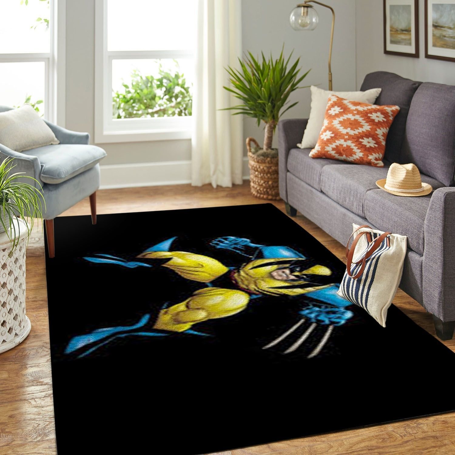 Amazon Wolverine Xmen Living Room Area Rug