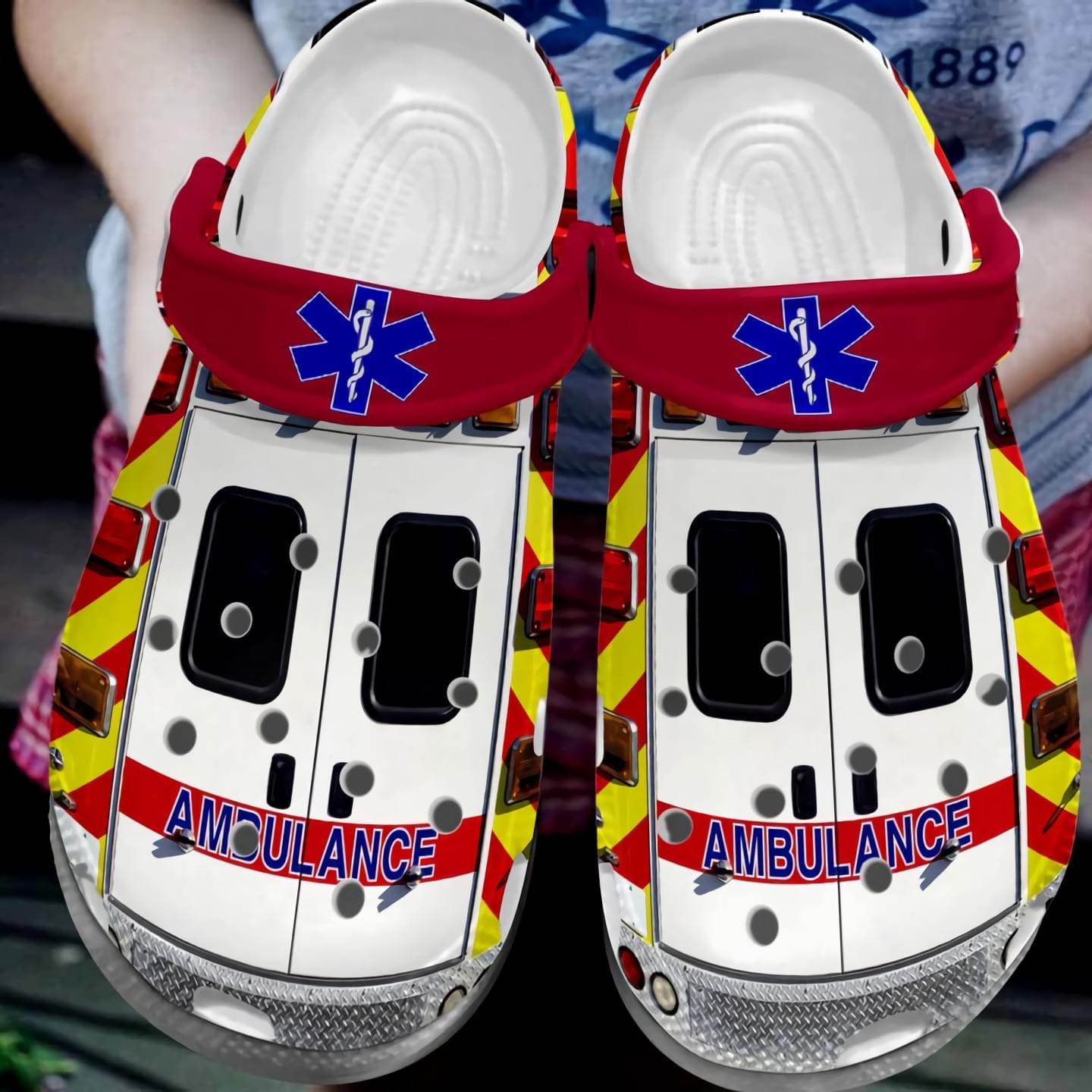 Ambulance Style Crocs Clog Shoes 11 Ambulance Style Crocs Clog Shoes