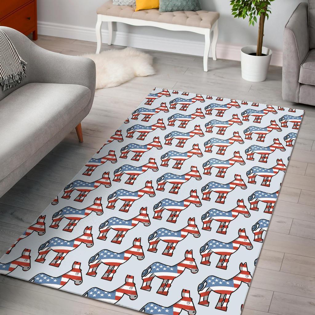 American Flag Donkey Pattern Print Area Limited Edition Rug 6 American Flag Donkey Pattern Print Area Limited Edition Rug