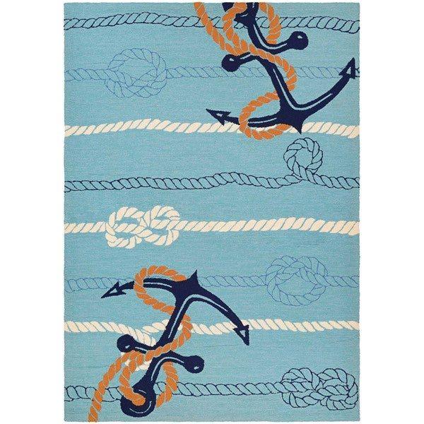 Anchor Hitch Light Blue Dark Blue Limited Edition Rug 7 Anchor Hitch Light Blue Dark Blue Limited Edition Rug