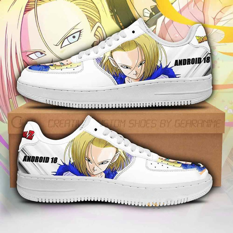 Android Custom Dragon Ball Z Anime Nike Air Force Shoes 5 Android Custom Dragon Ball Z Anime Nike Air Force Shoes