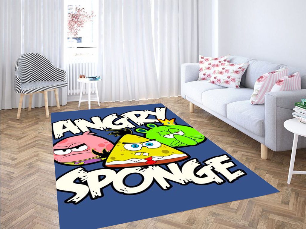 Angry Sponge Living Room Modern Carpet Rug 5 Angry Sponge Living Room Modern Carpet Rug